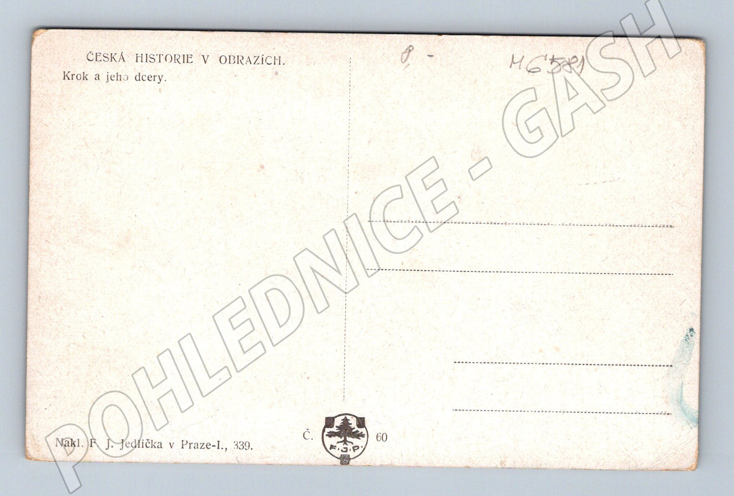 Pohlednice Krok a dcery česká historie (M6581)