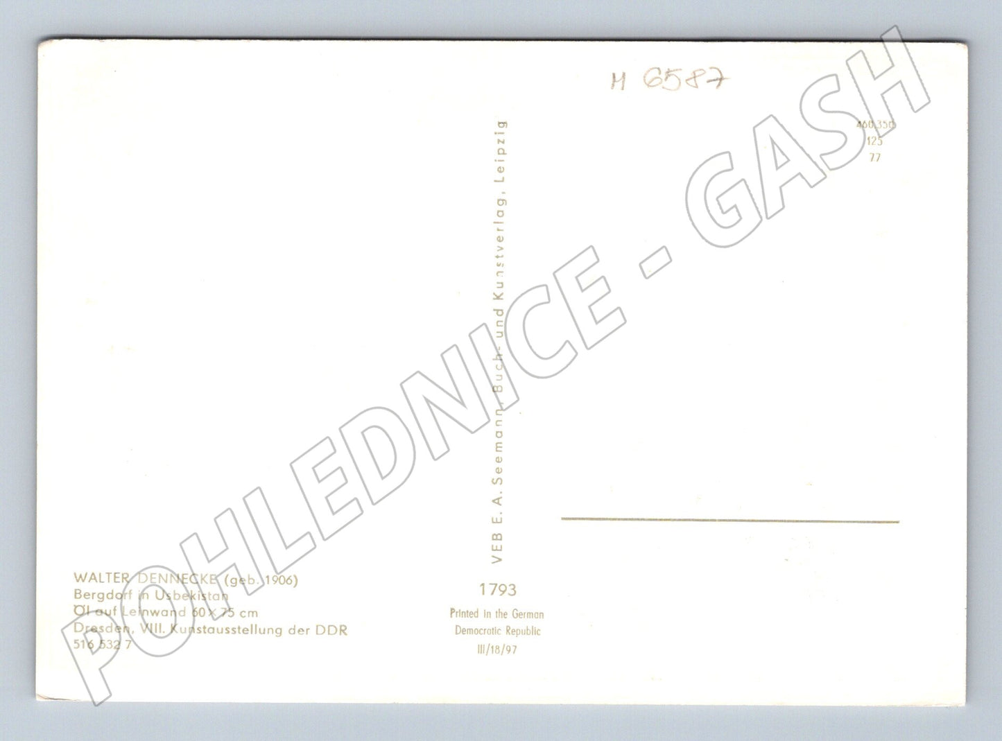 Pohlednice Bergdorf in Usbekistan Dennecke (M6587)