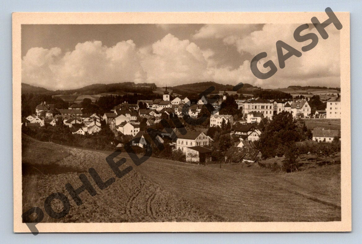 Pohlednice Český Dub vintage malý formát 1956 ČSR (M659)