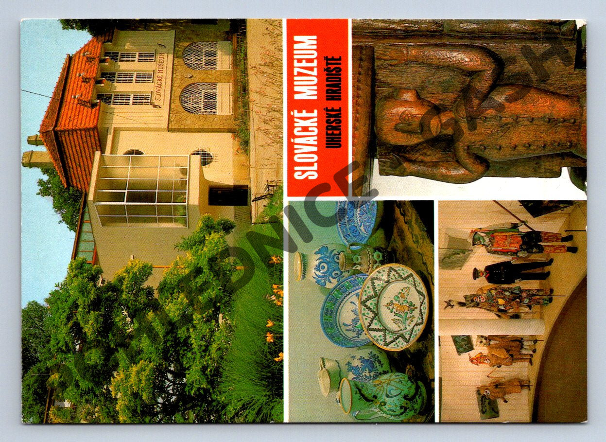 Pohlednice Uherské Hradiště Slovácké muzeum etno (M660)