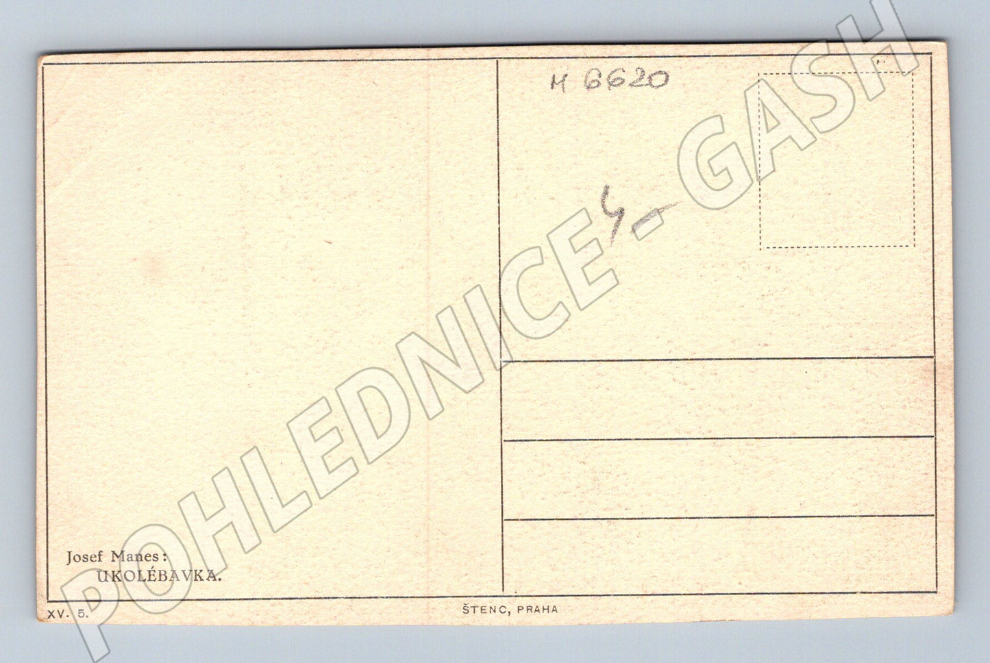 Pohlednice Josef Mánes Ukolébavka starší (M6620)