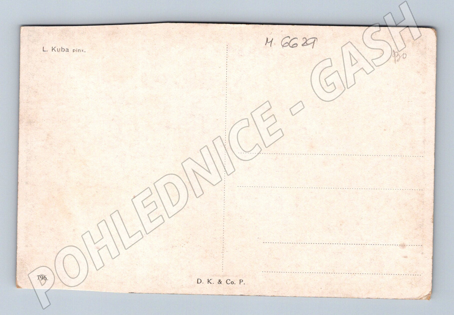 Pohlednice L. Kuba Podzimní krajina (M6629)