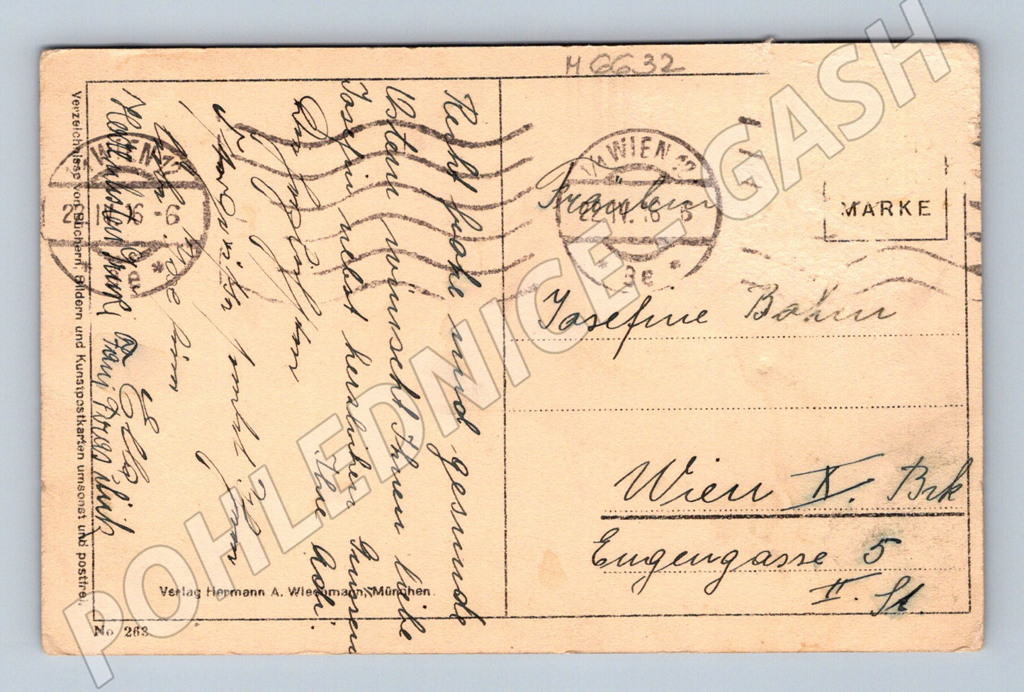 Pohlednice Karl Raupp Bouře na moři (M6632)