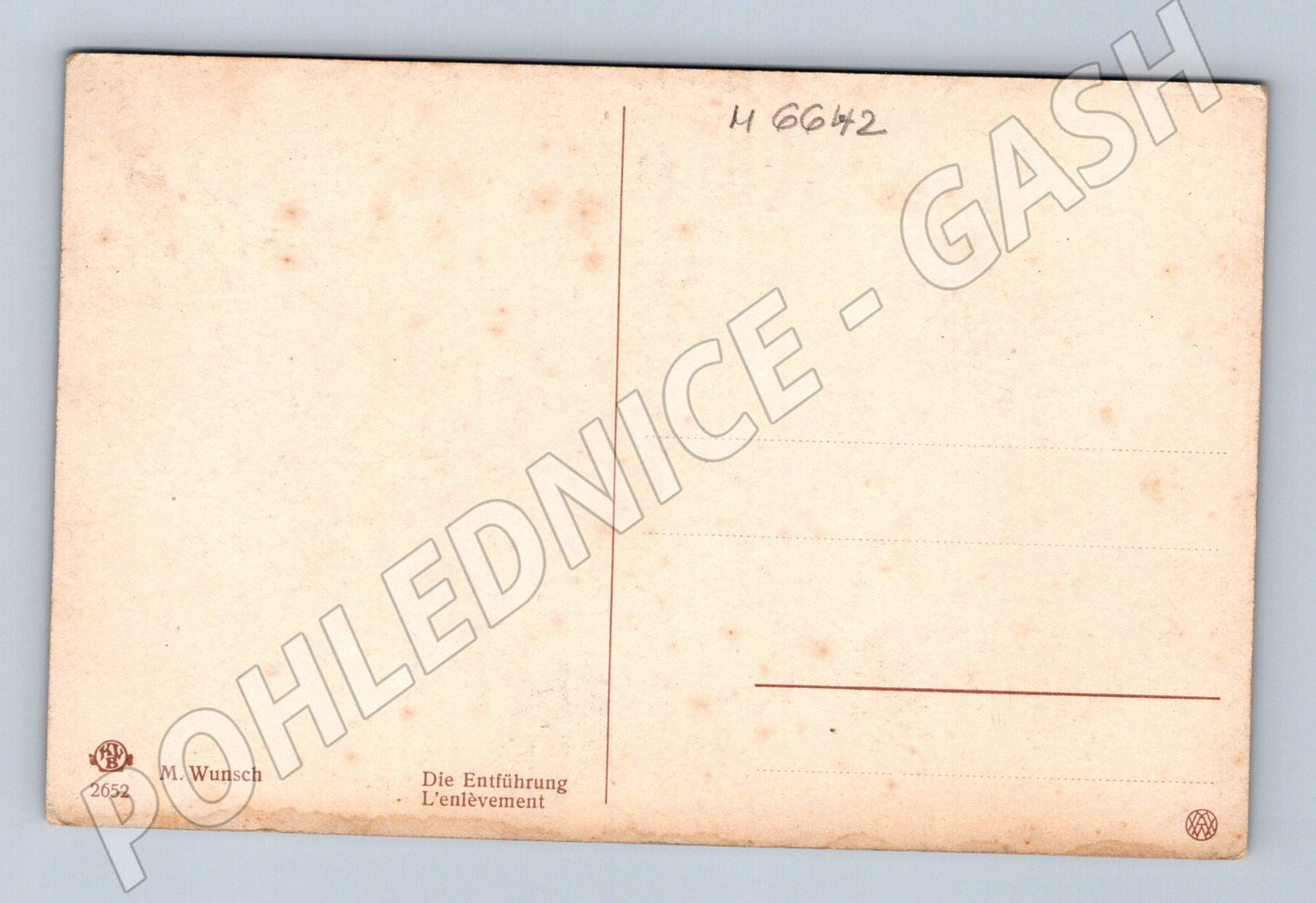 Pohlednice děti a lodička Die Entführung (M6642)