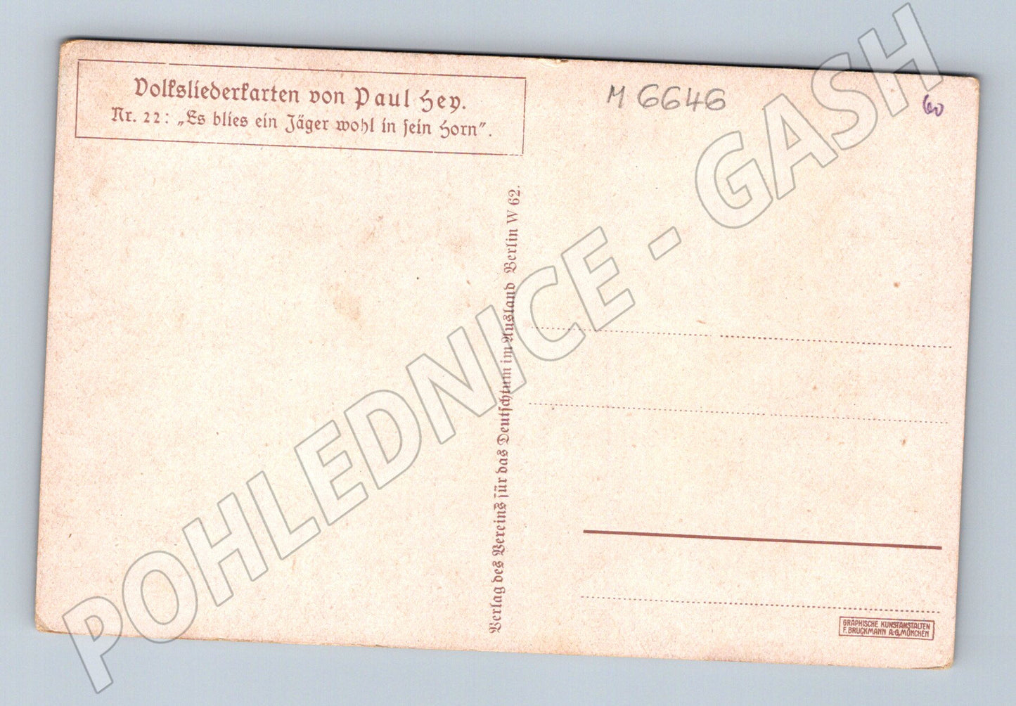 Pohlednice jezdec na koni Paul Hey (M6646)