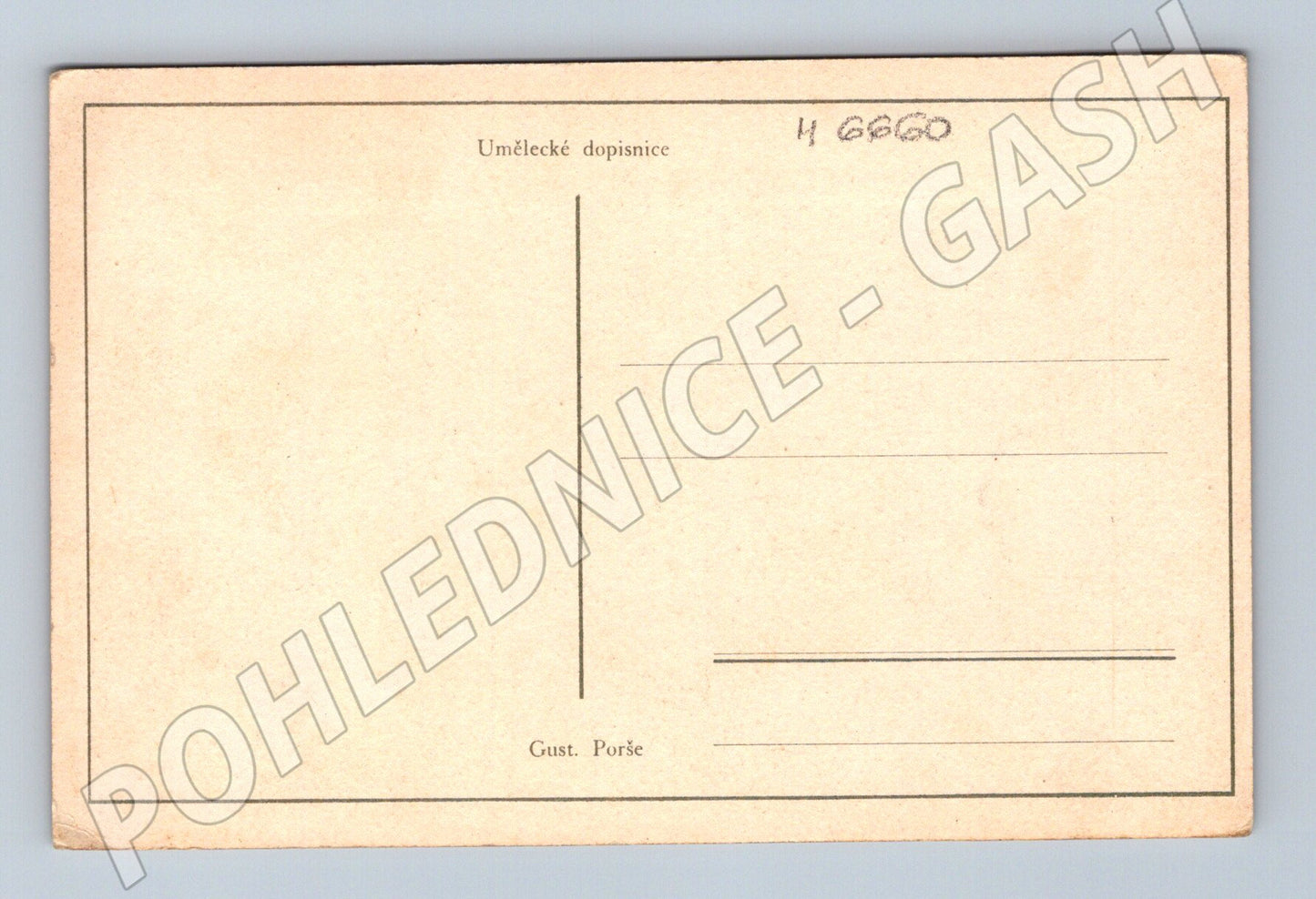 Pohlednice vesnická idyla Gustava Porše (M6660)