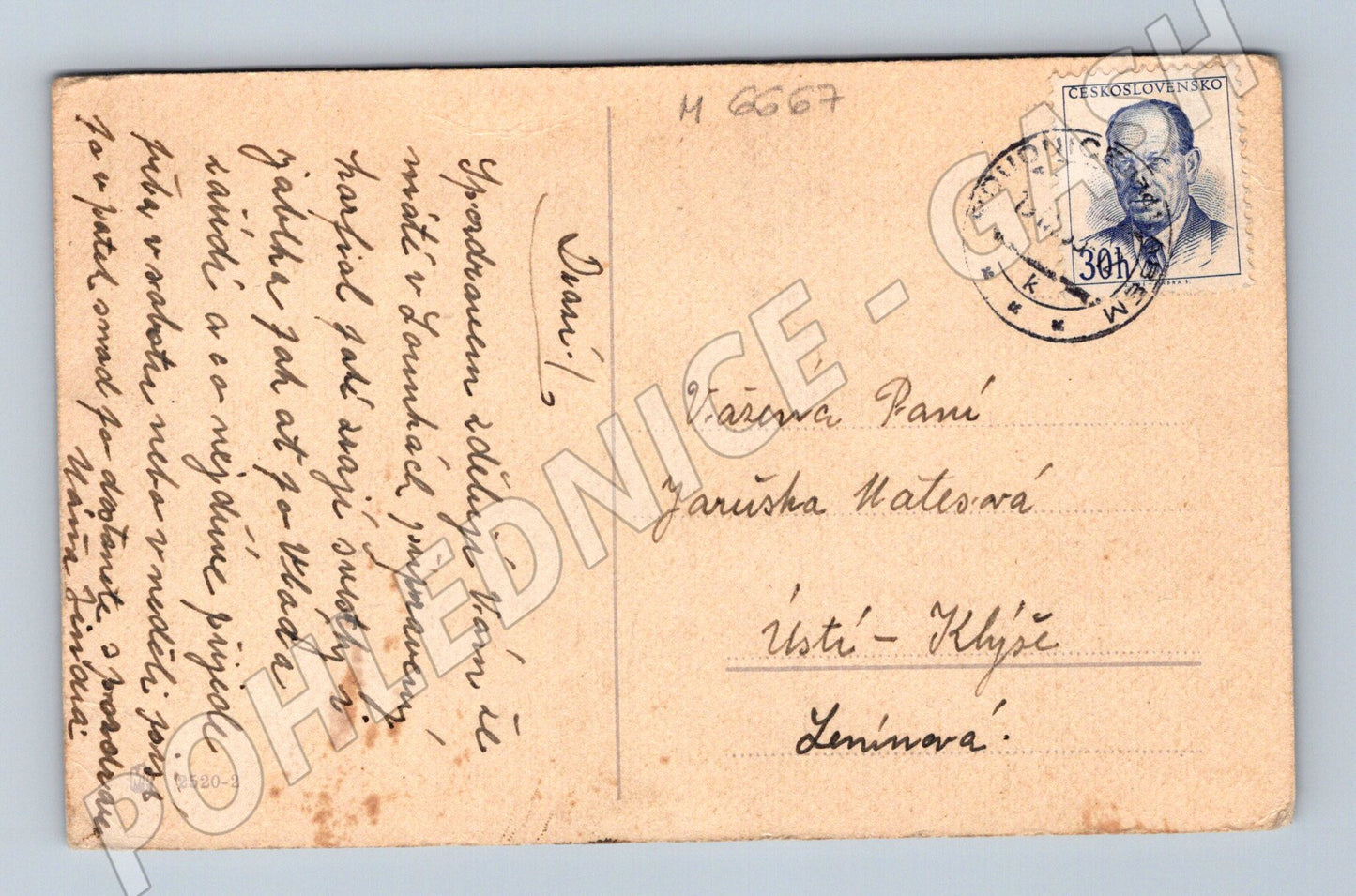 Pohlednice česká chalupa J. Hrubeš (M6667)