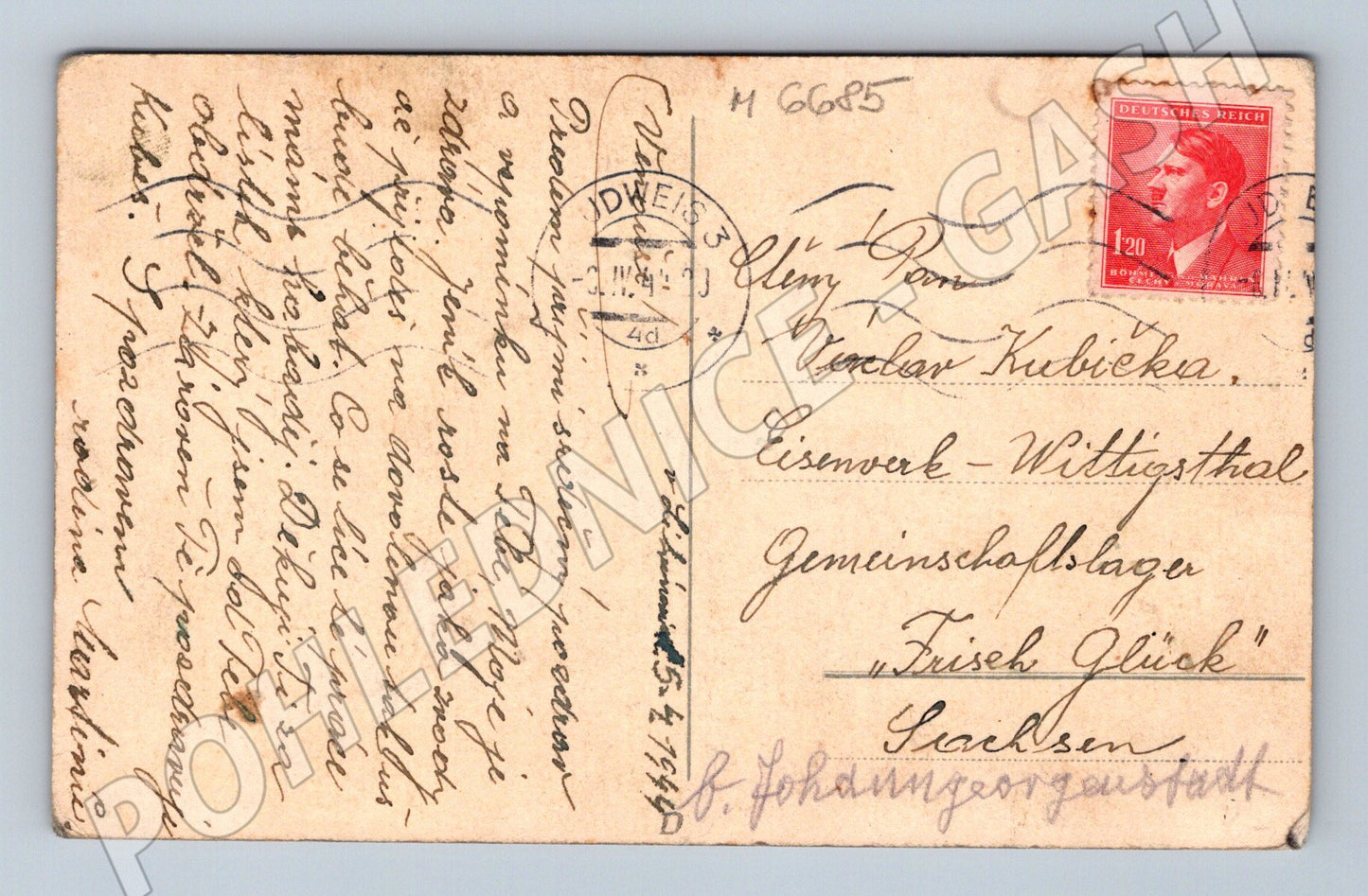 Pohlednice Výhled do dálky J. Šrámek (M6685)