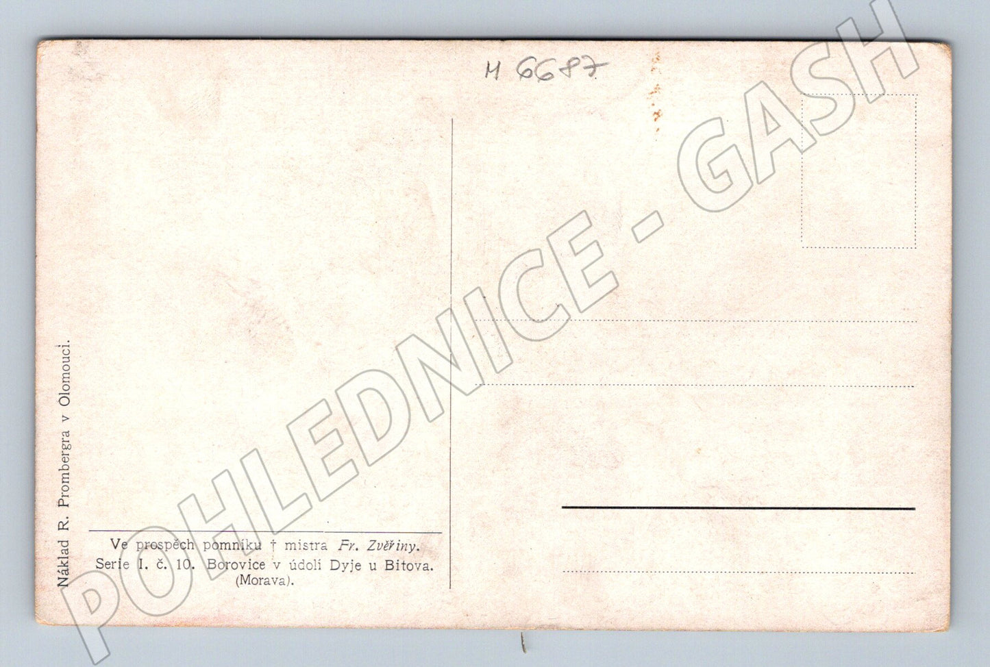 Pohlednice Borovice u Dyje Bítov Morava (M6687)