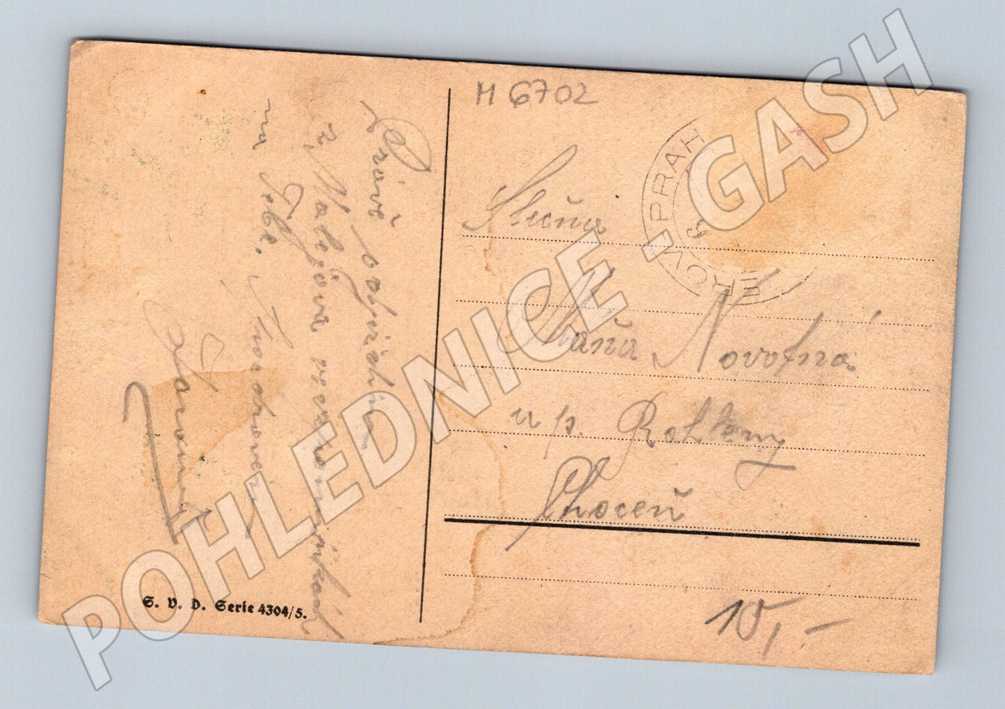 Postcard rural landscape of the Czech Republic until 1950 (M6702)