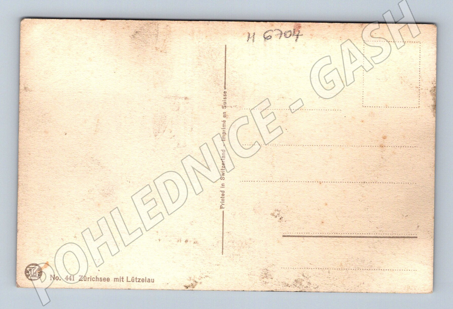 Pohlednice Zürichsee Lützelau Sachs (M6704)