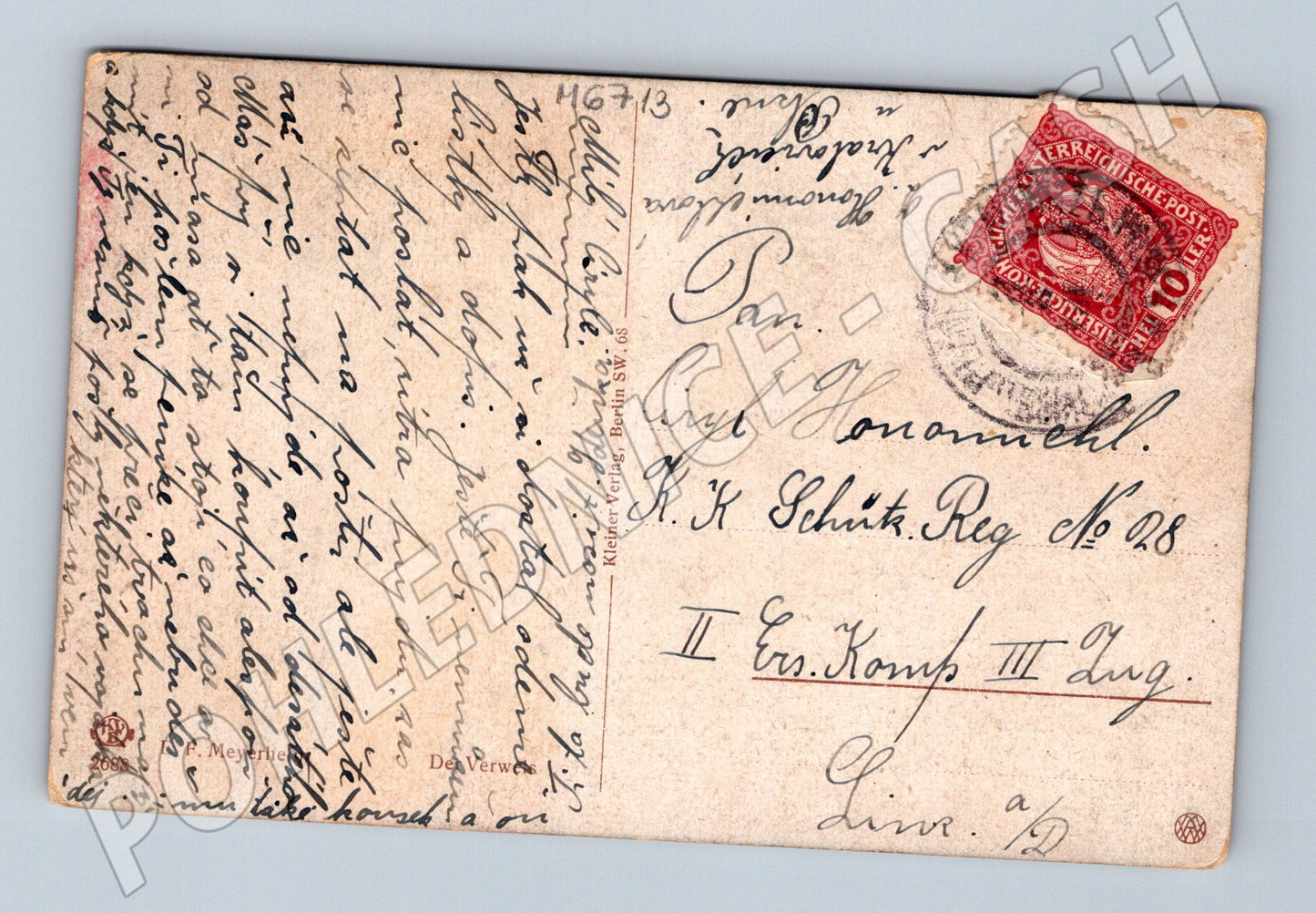 Pohlednice vesnická scéna RU 10h (M6713)