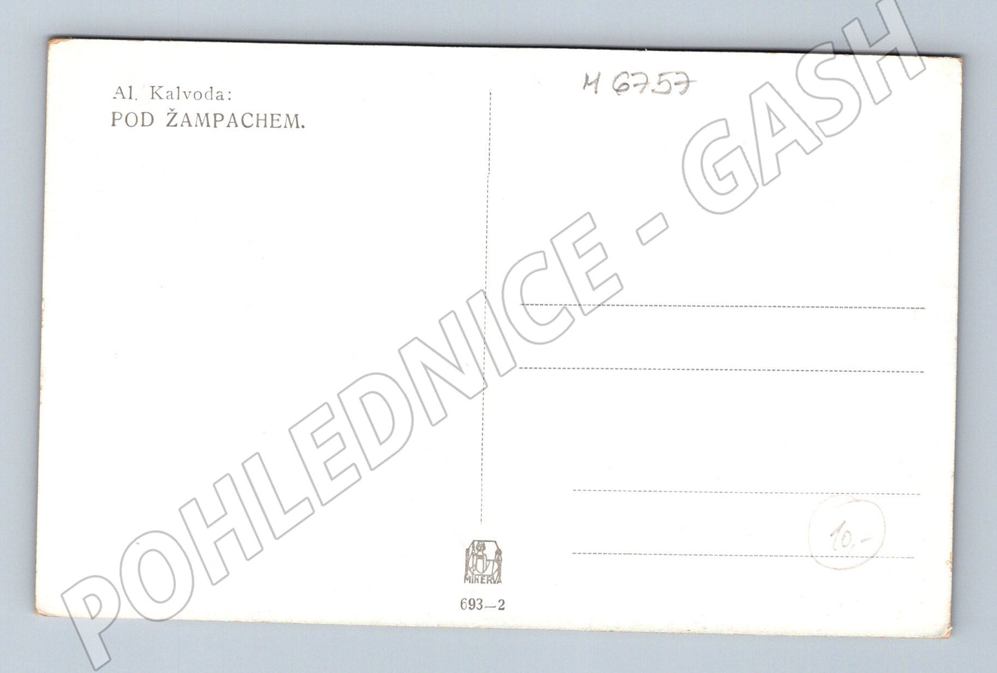 Pohlednice Al. Kalvoda Pod Žampachem (M6757)