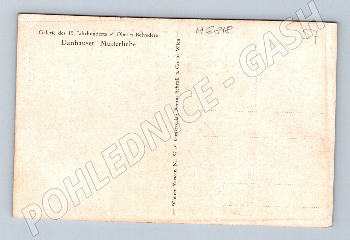 Postcard Danhauser Mutterliebe (M6818)