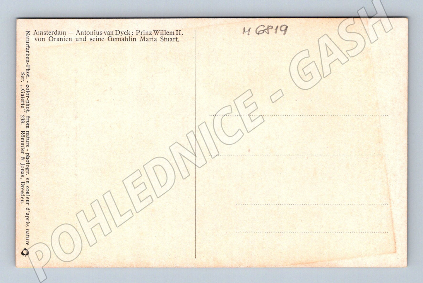 Pohlednice van Dyck princ Willem II a Marie (M6819)