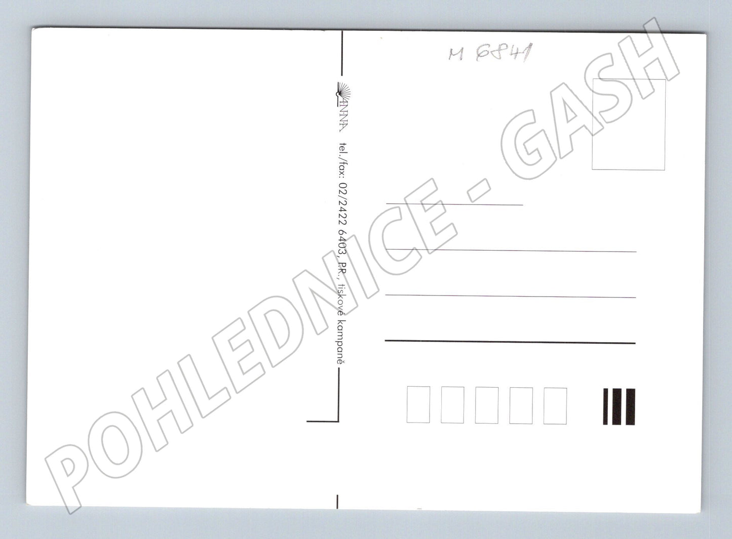 Postcard Jan Jüngling abstraction 1996 (M6841)