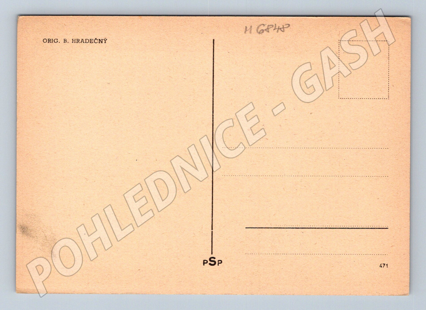 Pohlednice krajina orig. B. Hradečný (M6848)