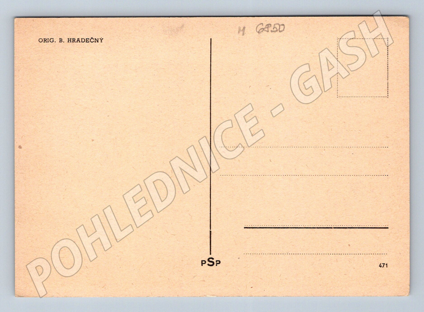 Postcard cottage B. Hradečný unused (M6850)