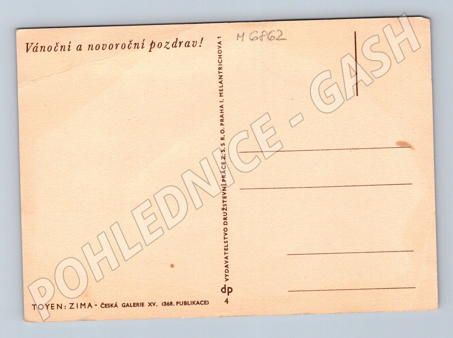 Postcard Toyen Winter of the Avant-Garde (M6862)
