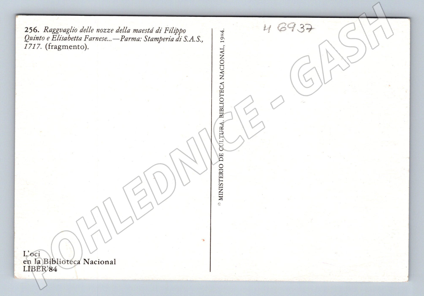 Pohlednice Kočárový průvod Parma 1717 (M6937)