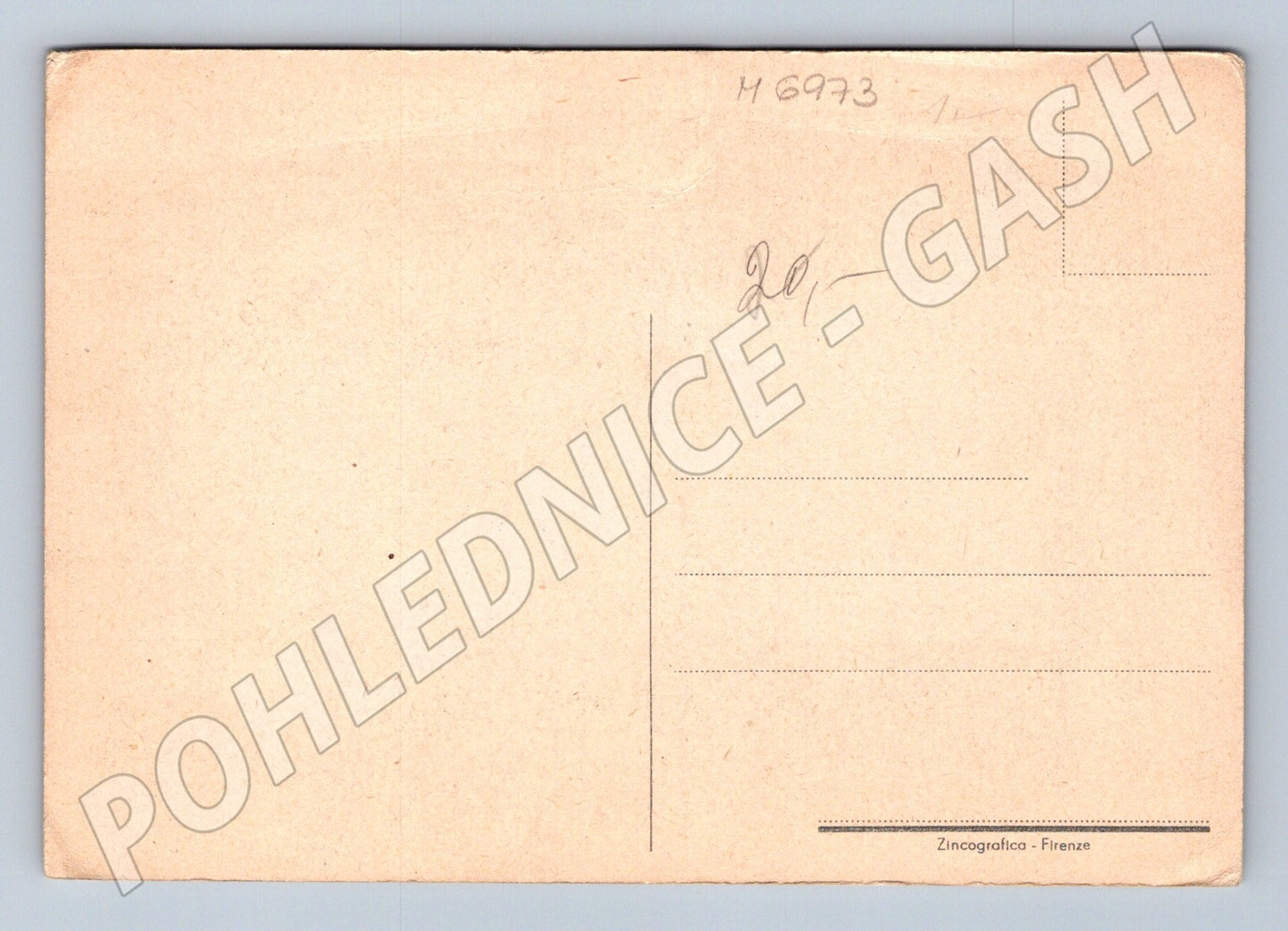 Pohlednice Il declino della vita italská socha (M6973)