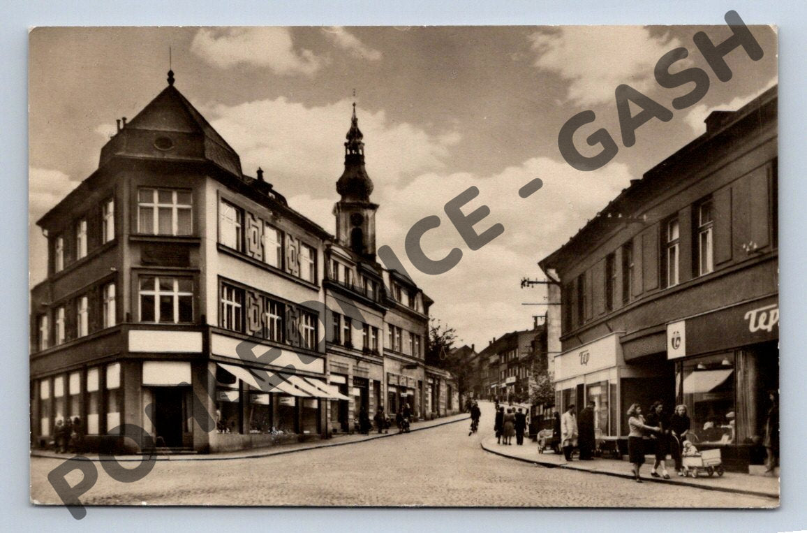 Pohlednice Česká Třebová kostelní věž ČSR (M698)