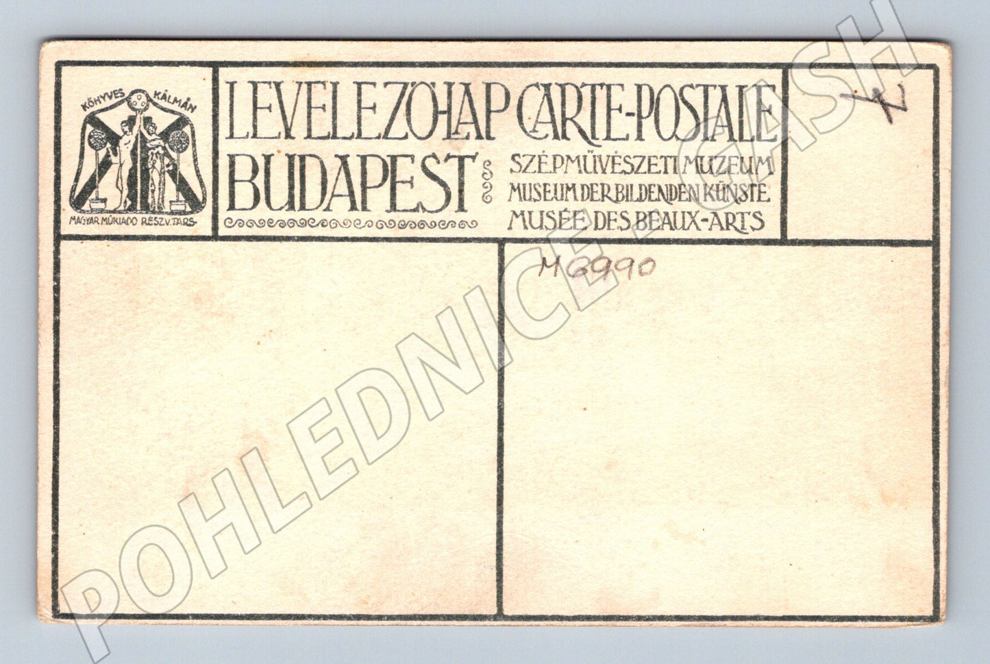 Postcard Riemenschneider Madonna Budapest (M6990)