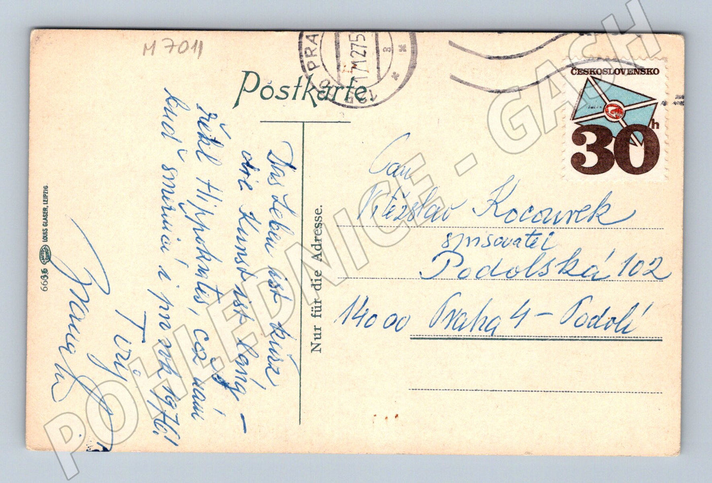 Postcard Wartburg decorative motif (M7011)