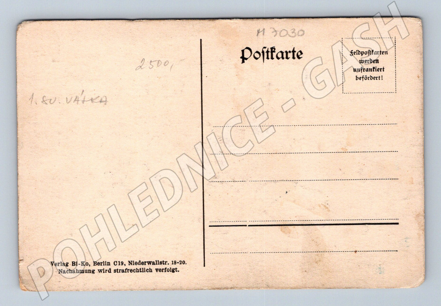 Pohlednice Satira WW1 Bi-Ko Berlin (M7030)