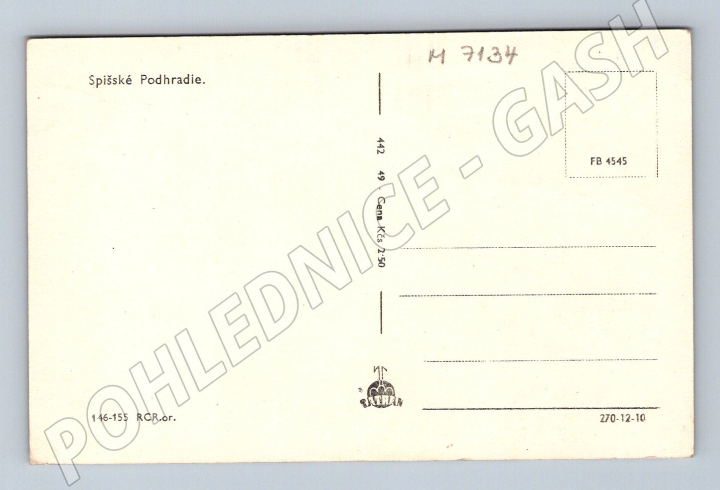 Pohlednice Spišské Podhradie výhled na hrad (M7134)