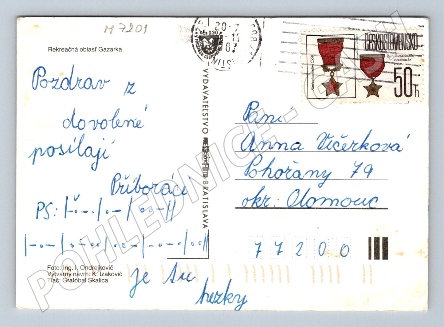 Pohlednice Šaštín-Stráže Gazarka dobová (M7201)