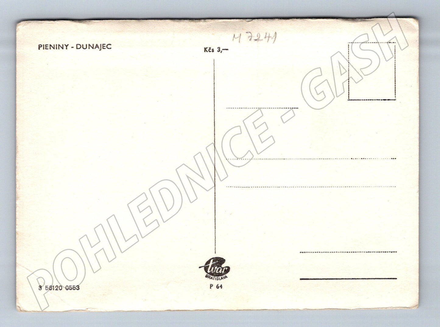 Pohlednice Pieniny Dunajec pltníci Slovensko (M7241)