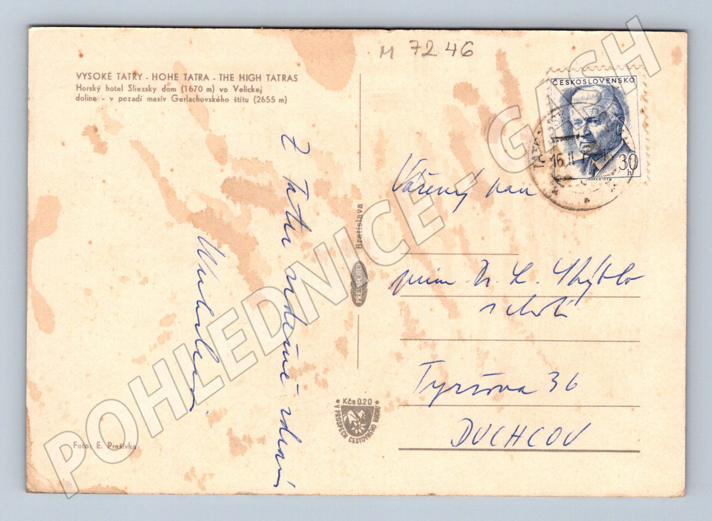 Pohlednice Tatry Sliezsky dom historická (M7246)