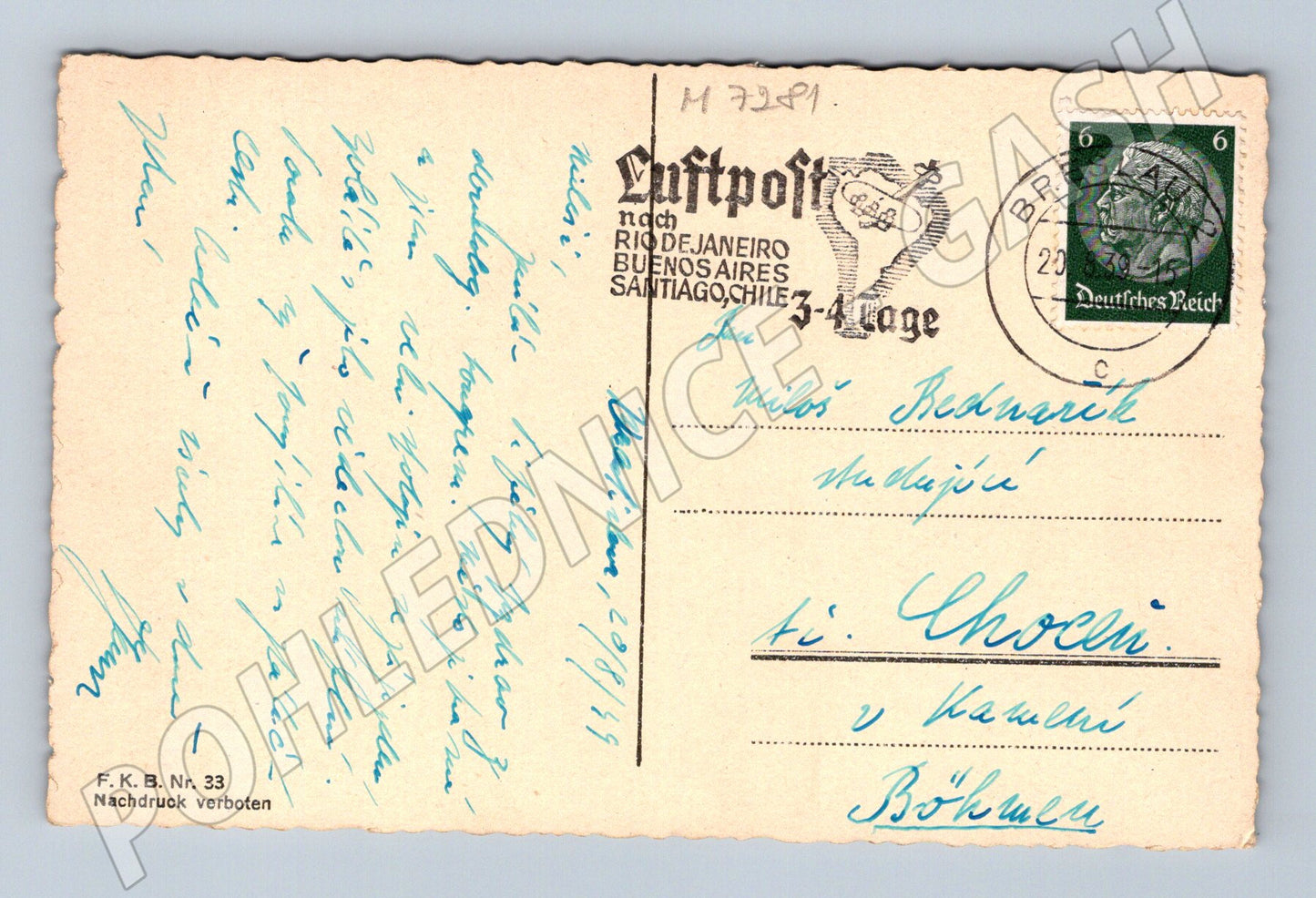 Pohlednice Breslau Wroclaw Deutsche Reich (M7281)