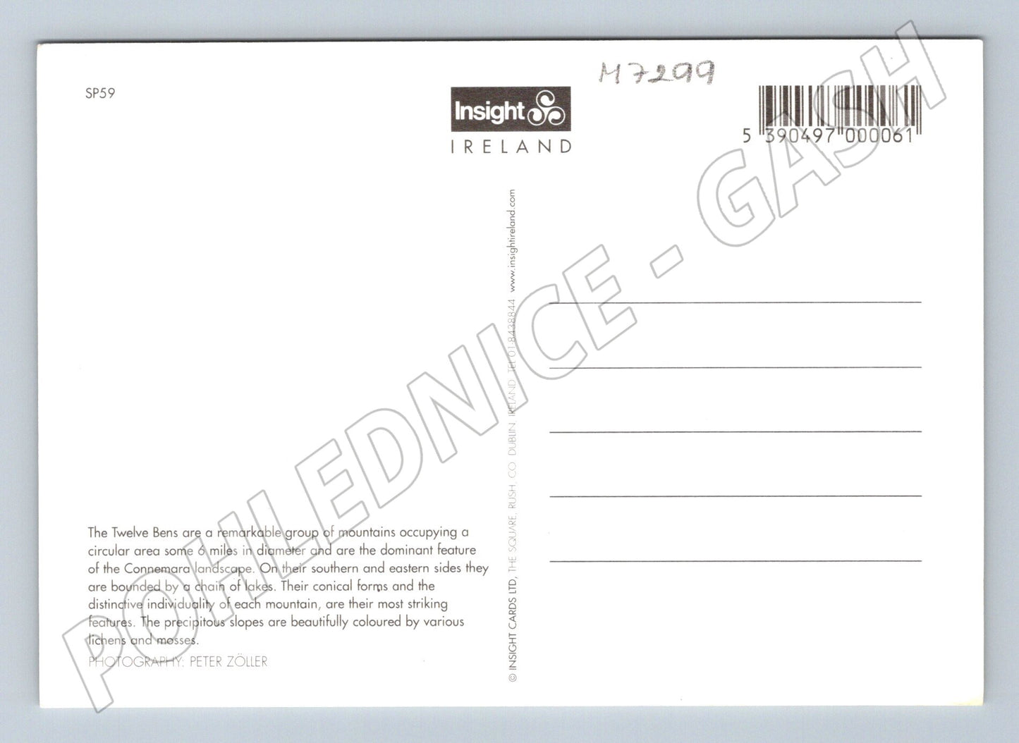 Pohlednice Connemara Twelve Bens Irsko (M7299)