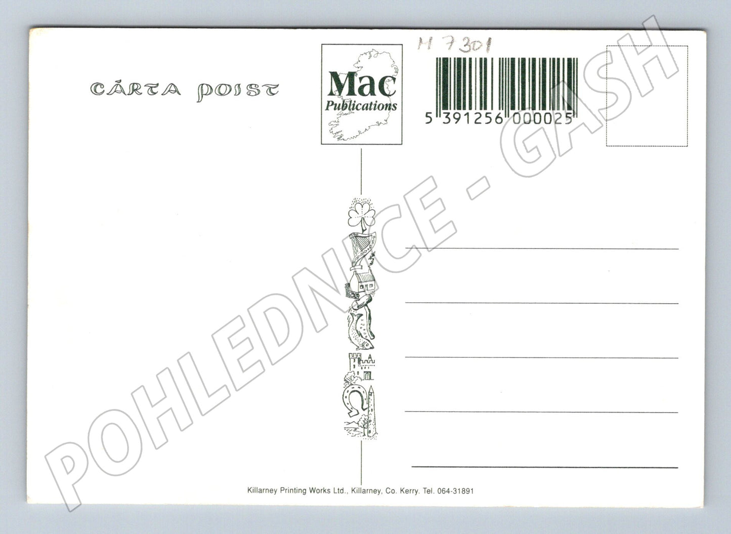 Pohlednice Killarney Upper Lake a Reeks (M7301)