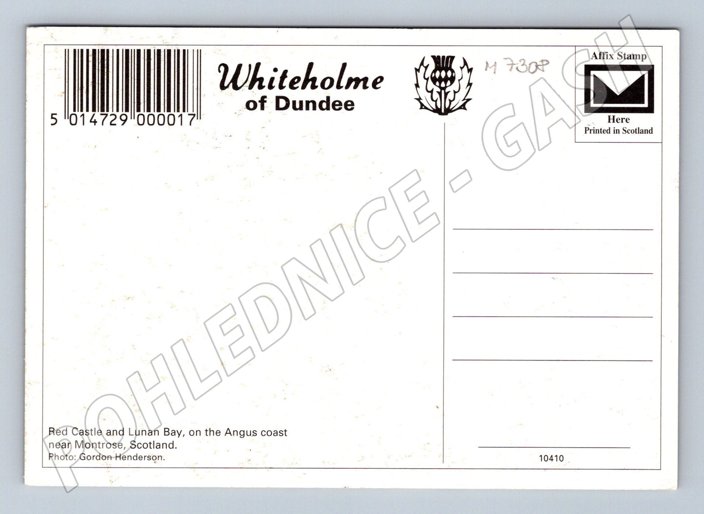 Pohlednice Skotsko Red Castle Lunan Bay (M7308)