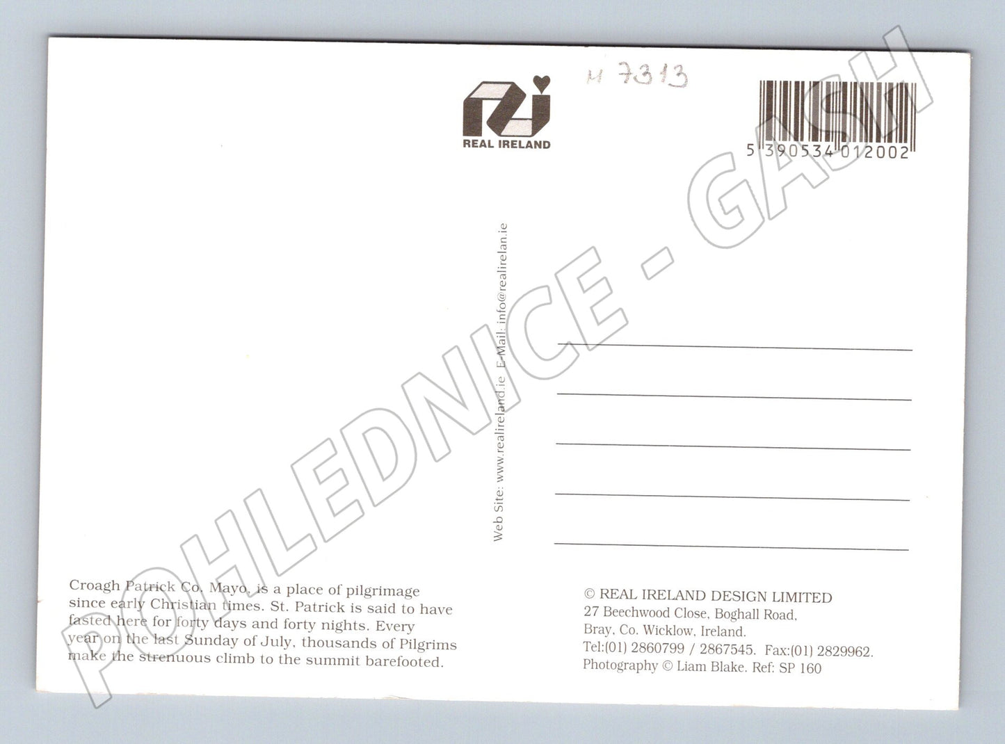 Pohlednice Croagh Patrick poutní hora (M7313)