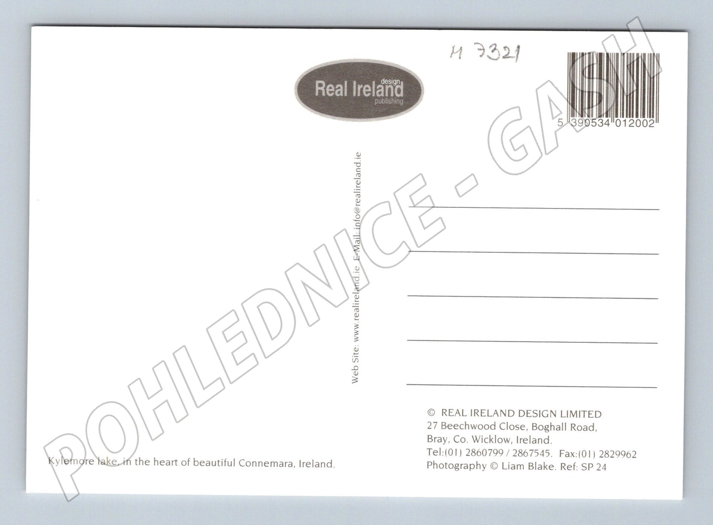 Pohlednice Connemara jezero Kylemore Irsko (M7321)