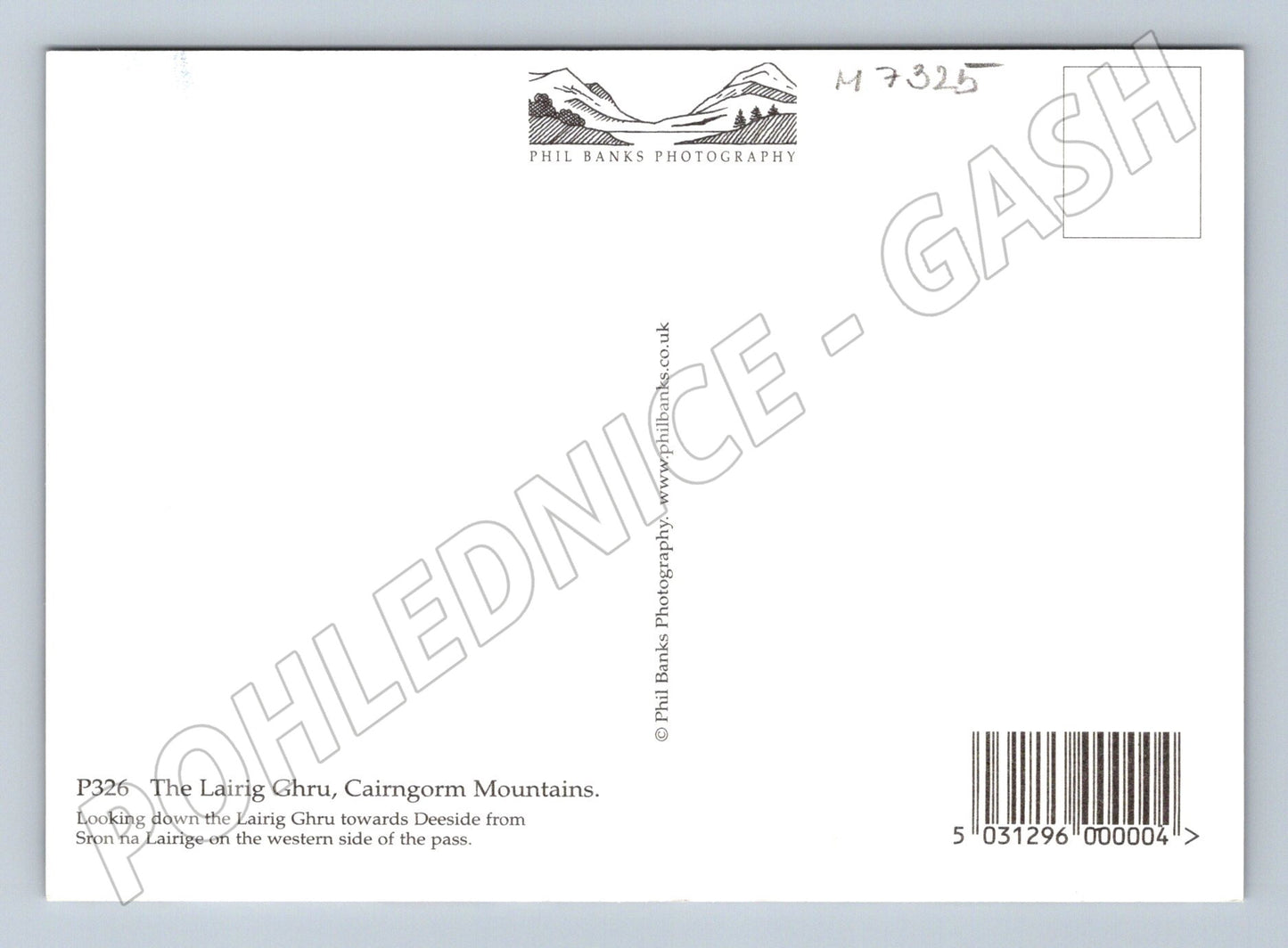 Pohlednice Skotsko Lairig Ghru Cairngorms (M7325)