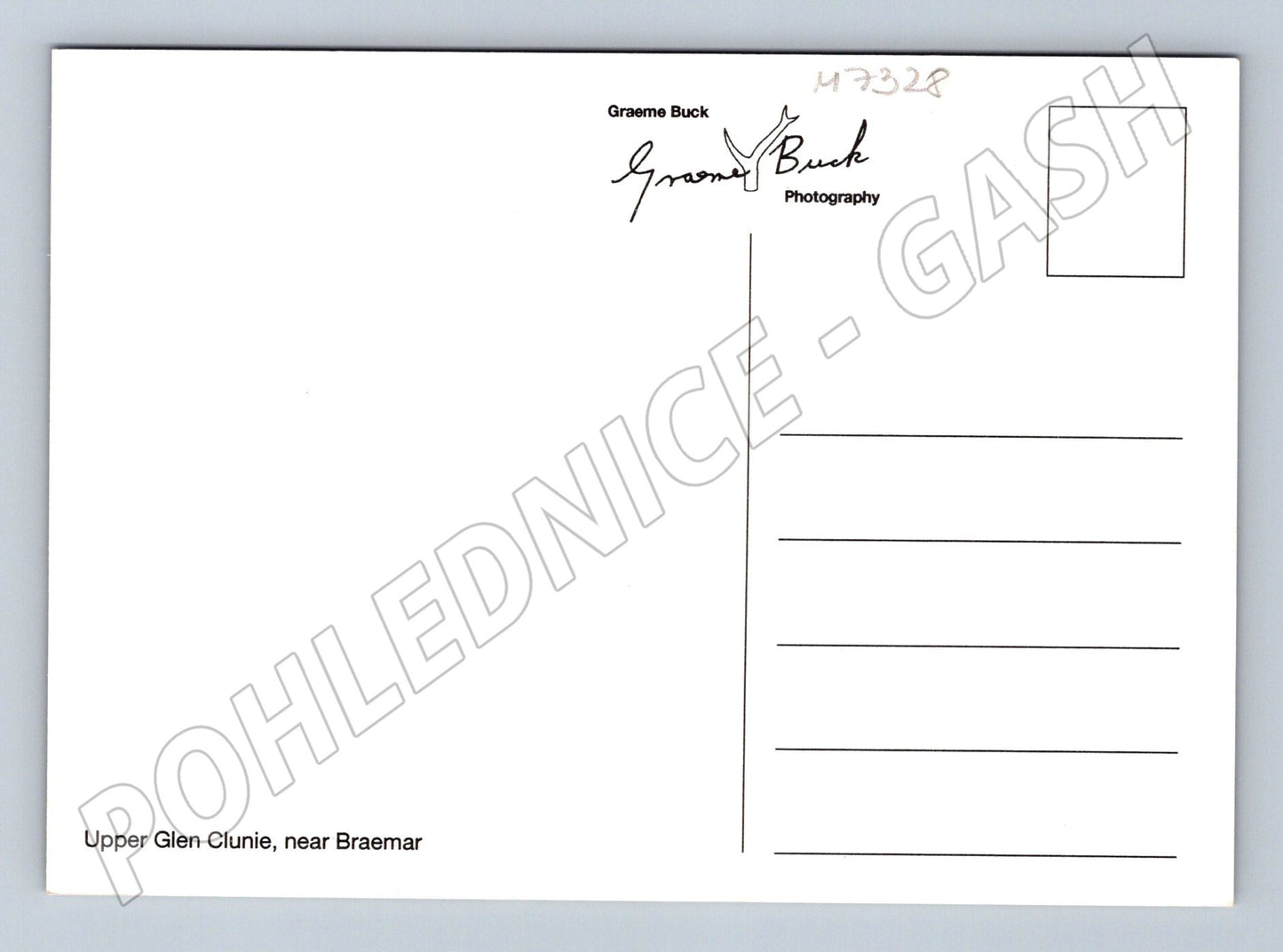 Pohlednice Upper Glen Clunie Skotsko krajina (M7328)