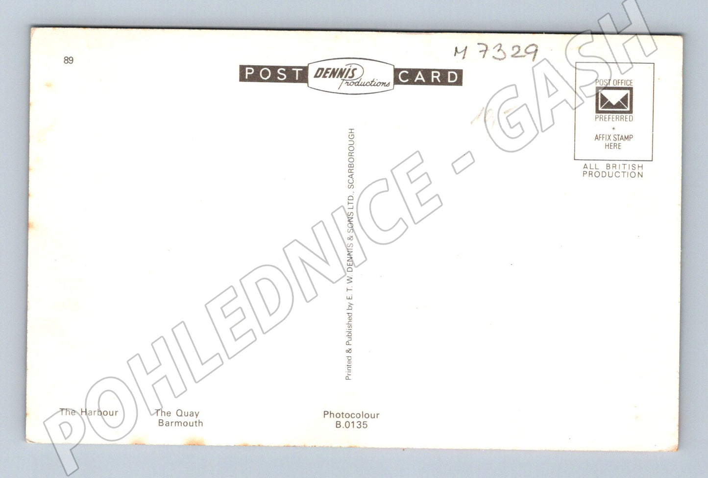 Pohlednice Barmouth Velká Británie přístav (M7329)