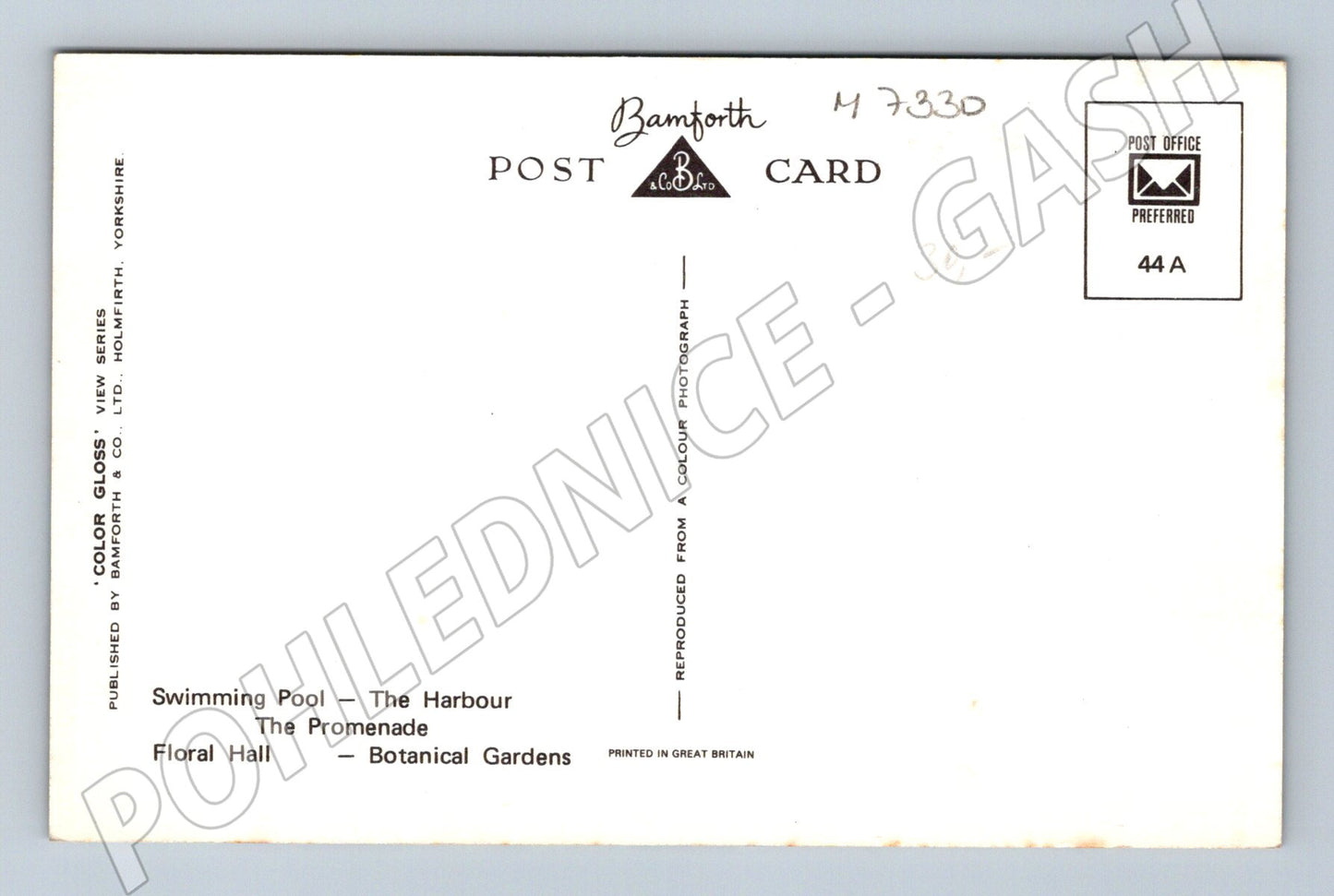 Pohlednice Rhyl Wales promenáda a bazén (M7330)