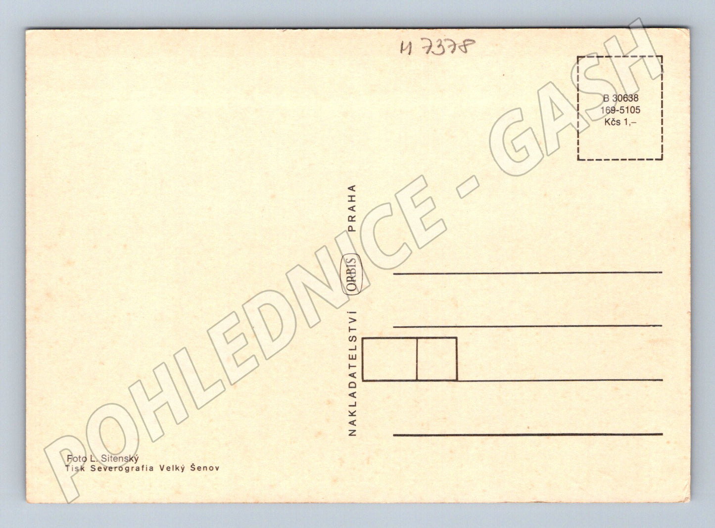 Pohlednice česká krajina Orbis L Sitenský (M7378)