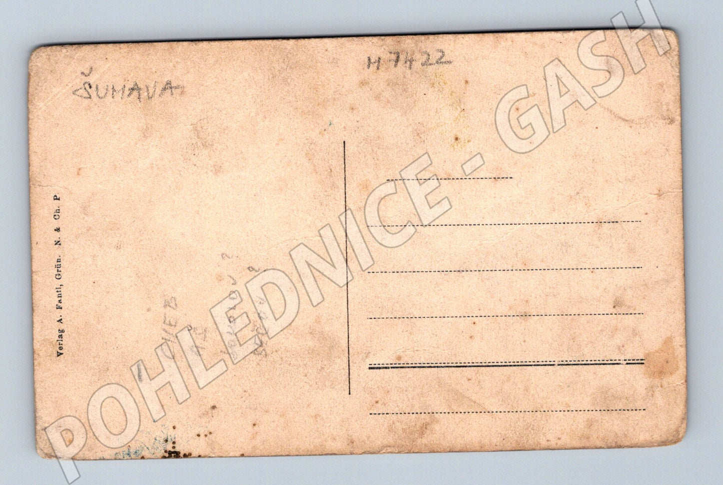 Pohlednice Šumava Grün nádraží a tunel (M7422)