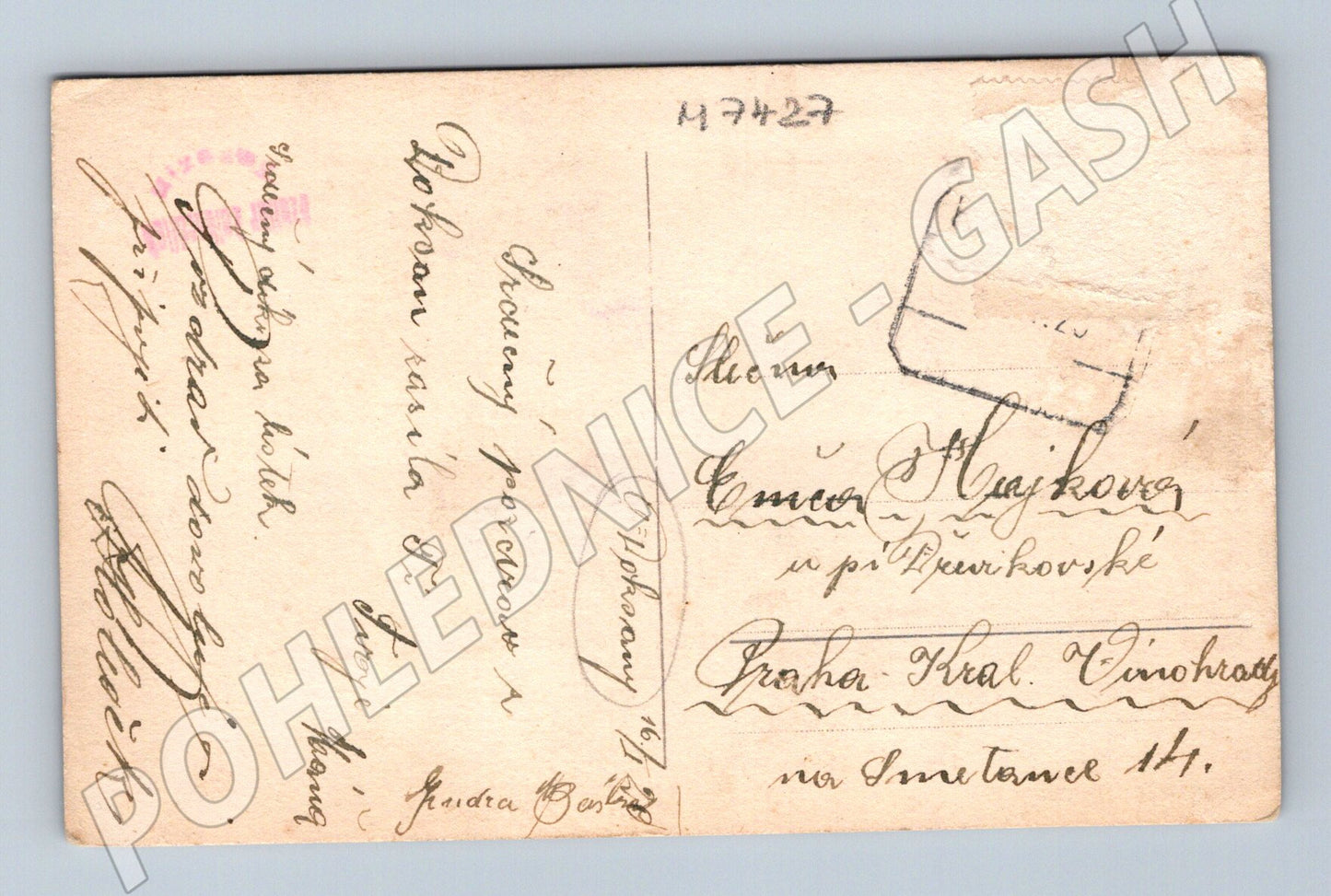 Pohlednice Doksany veřejné shromáždění Sokol (M7427)