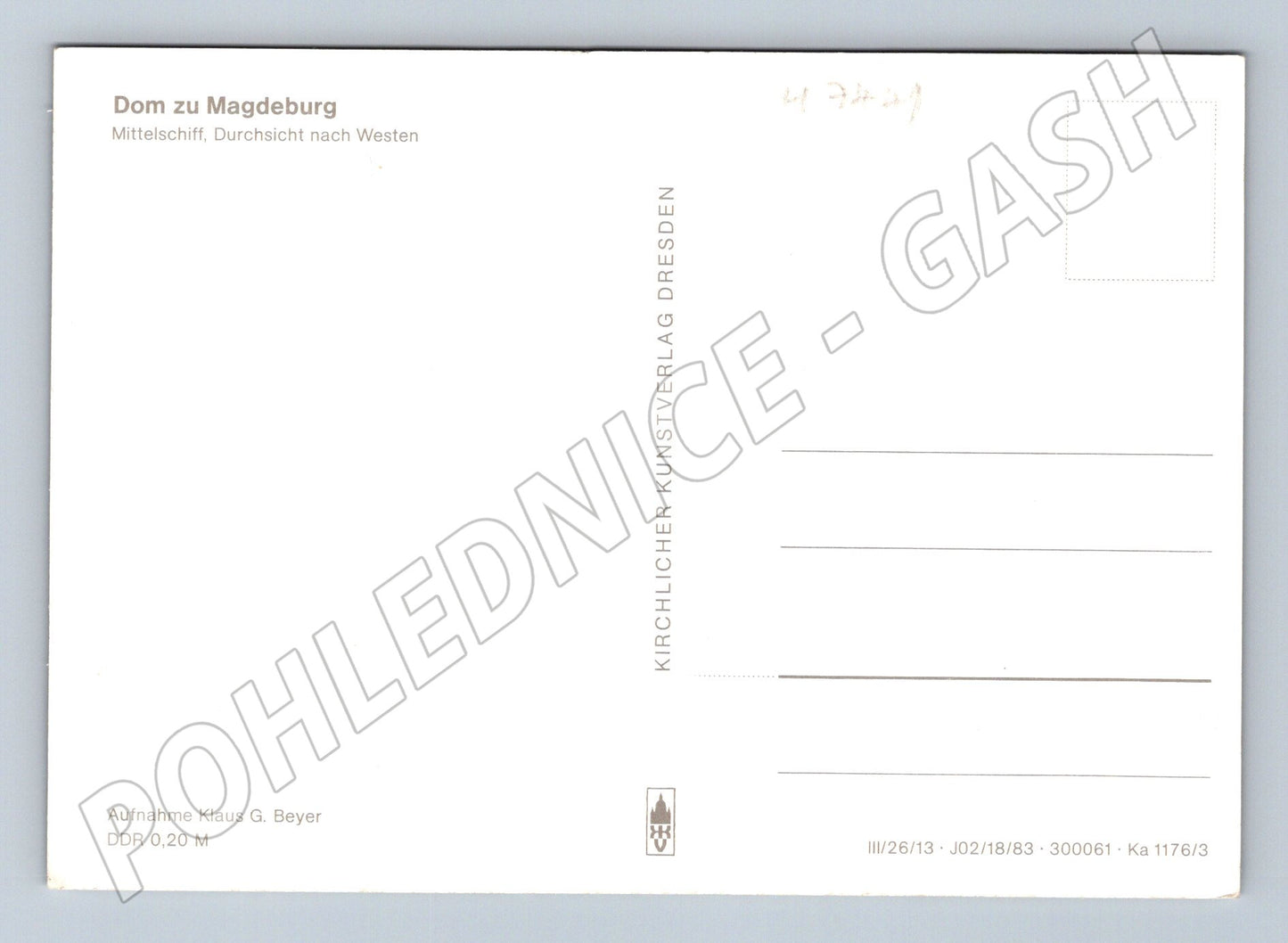 Pohlednice Magdeburg interiér dómu NDR (M7441)