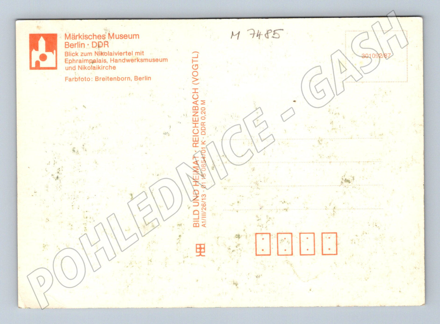 Pohlednice Berlín DDR Nikolaiviertel (M7485)