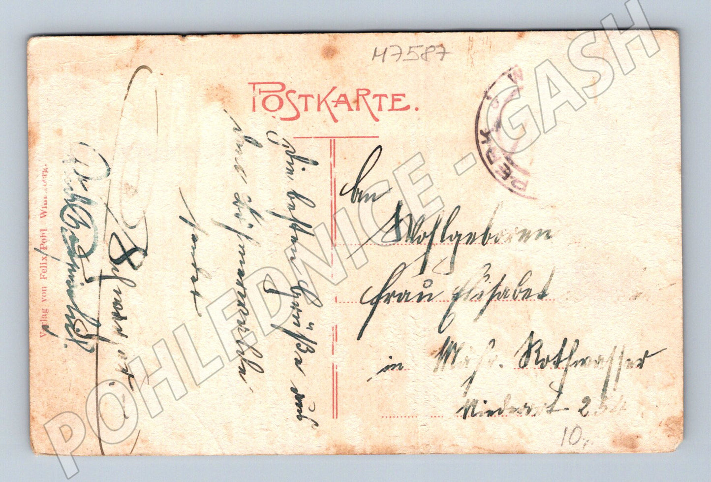 Pohlednice Vimperk Šumava kolorovaná (M7587)