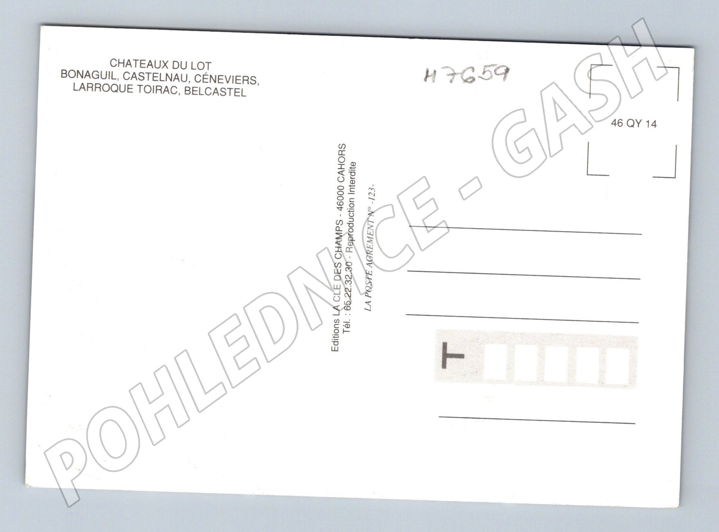 Postcard Châteaux du Lot castles and chateaux of France (M7659)